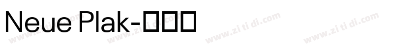 Neue Plak字体转换